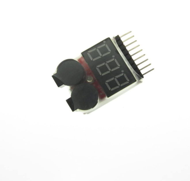 1-8S Lipo Battery Tester Low Voltage Buzzer Alarm