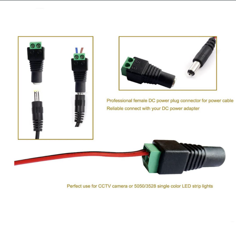 2.1mm x 5.5mm Female DC Connector