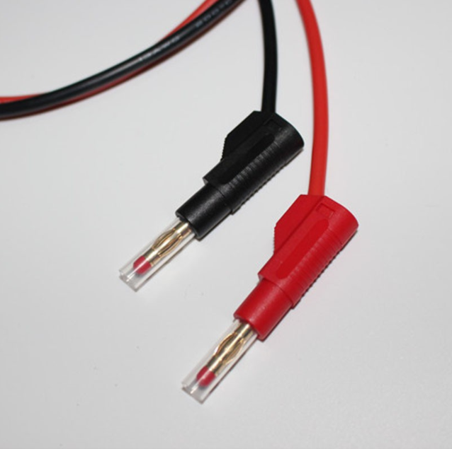 Test Leads with 32A 600V Retractable Stackable 4mm Banana Plug Soldering Type