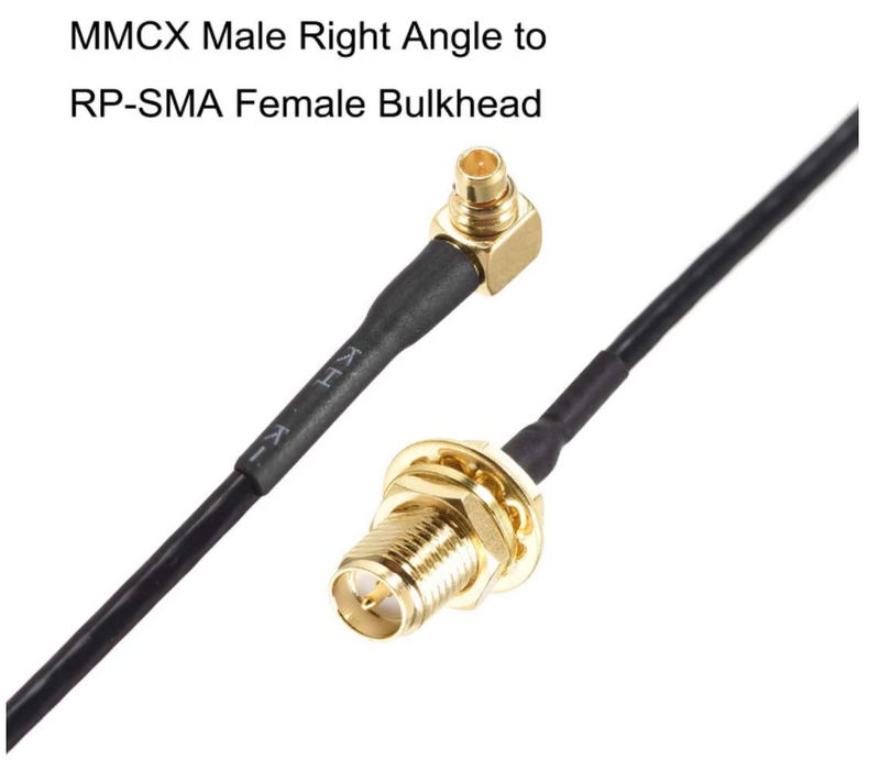 SMA Female to MMCX Male RF Pigtail Coaxial Cable RG316