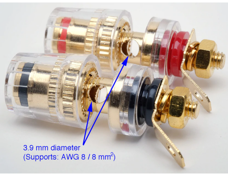 Gold Plated Insulated 5-Way Binding Post