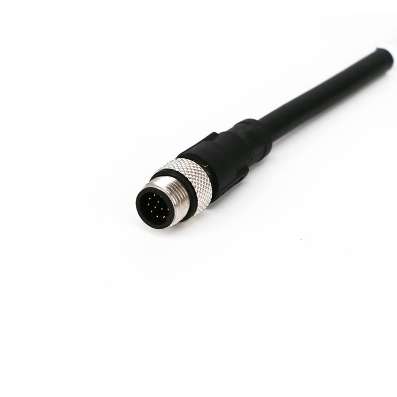 Camera Cable Assembly I/O Industrial Camera Cable with Hirose M12 12 Pin to Tinned Open End Network Cable