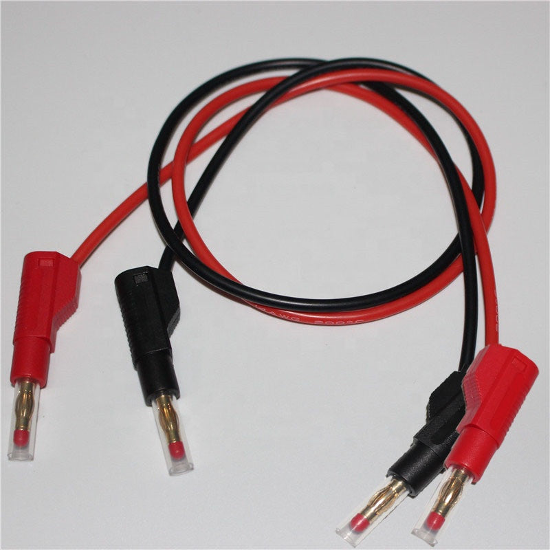 Test Leads with 32A 600V Retractable Stackable 4mm Banana Plug Soldering Type