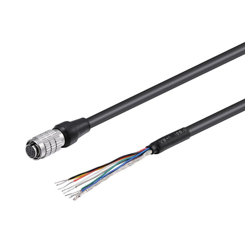 Camera Cable Assembly I/O Industrial Camera Cable with Hirose M12 12 Pin to Tinned Open End Network Cable