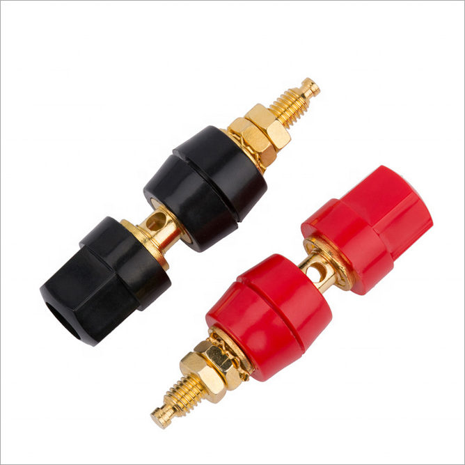 HiFi Professional 4mm Gold Plated Audio Amplifier Speaker Binding Post