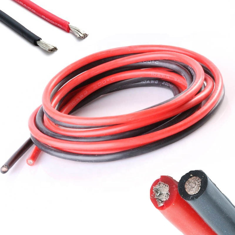 10awg High Flexible Silicone Cable Silicon Wire 600V Copper Electronic Cable Insulation High Temperature For RC