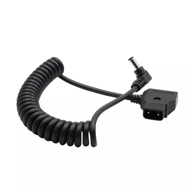 Coiled Spiral Spring DC Power Cable D-tap Connector to 5.5*2.5mm DC Jack Plug Male Power Cable for Camera